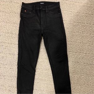 Hudson Womens Barbara High Waist Super Skinny Black Jeans